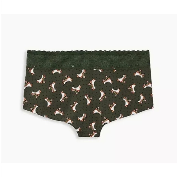Torrid Roller Skate Lace Cotton Boyshort Panty - Picture 2 of 2